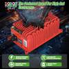 image10L0L 15 Amp 48 Volt Golf Cart Charger for Club Car DS Precedent Smart Golf Cart Battery Charger 3 Battery Types Support Battery Repair Automatic Power Recharge IP67 WaterproofRed