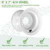 image10L0L 4 Pack 10quot White Steel Golf Cart Wheel Fits Yamaha Club Car EZGO Cushman Centered and 4x1016mm Bolt Pattern8x7  Centered