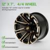 image10L0L 8quot10quot12quot14quot Golf Cart Aluminum Wheels  Upgrade Set of 4 with SS Center Caps  Lightweight Durable Design for Enhanced Handling ampamp Custom Style Machined Black SilverHT036Aurum Gold Luxury Painted