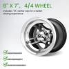 image10L0L 8quot10quot12quot14quot Golf Cart Aluminum Wheels  Upgrade Set of 4 with SS Center Caps  Lightweight Durable Design for Enhanced Handling ampamp Custom Style Machined Black SilverMA063Black