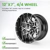 image10L0L 8quot10quot12quot14quot Golf Cart Aluminum Wheels  Upgrade Set of 4 with SS Center Caps  Lightweight Durable Design for Enhanced Handling ampamp Custom Style Machined Black SilverHT042Machined Black Milled Rivets