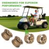 image10L0L 8quot10quot12quot14quot Golf Cart Aluminum Wheels  Upgrade Set of 4 with SS Center Caps  Lightweight Durable Design for Enhanced Handling ampamp Custom Style Machined Black SilverHT052Matte Bronze Full