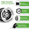 image10L0L 8quot10quot12quot14quot Golf Cart Aluminum Wheels  Upgrade Set of 4 with SS Center Caps  Lightweight Durable Design for Enhanced Handling ampamp Custom Style Machined Black SilverMA063Black