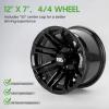 image10L0L 8quot10quot12quot14quot Golf Cart Aluminum Wheels  Upgrade Set of 4 with SS Center Caps  Lightweight Durable Design for Enhanced Handling ampamp Custom Style Machined Black SilverHT036Gloss Black Full