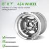 image10L0L 8quot10quot12quot14quot Golf Cart Aluminum Wheels  Upgrade Set of 4 with SS Center Caps  Lightweight Durable Design for Enhanced Handling ampamp Custom Style Machined Black SilverMA063Silver