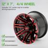 image10L0L 8quot10quot12quot14quot Golf Cart Aluminum Wheels  Upgrade Set of 4 with SS Center Caps  Lightweight Durable Design for Enhanced Handling ampamp Custom Style Machined Black SilverHT036Crimson Metallic HighGloss