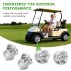 image10L0L 8quot10quot12quot14quot Golf Cart Aluminum Wheels  Upgrade Set of 4 with SS Center Caps  Lightweight Durable Design for Enhanced Handling ampamp Custom Style Machined Black SilverHT011Silver