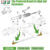 image10L0L Ball Joint Tie Rod End Kit for EZGO TXT 2001up Electric ampamp Gas Golf Cart OEM 70902G01 70902G02 Set of 2 Driver ampamp Passenger Side