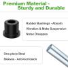 image10L0L Complete Rear Leaf Springs ampamp Shackles Bushing Sleeve Kit for EZGO TXT Medalist Gas and Electric Golf Cart 1994up Replace OEM 70289G02 70291G01 00429G4 14158GIBlack