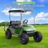 image10L0L Complete Rear Leaf Springs ampamp Shackles Bushing Sleeve Kit for EZGO TXT Medalist Gas and Electric Golf Cart 1994up Replace OEM 70289G02 70291G01 00429G4 14158GIBlack
