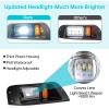image10L0L Deluxe Golf Cart Light Kit for EZGO TXT 19962013 12V48V Headlight Taillight with RGB Daytime Running Lamp Low High Beam Turn Signal Brake Pad Hazard Light