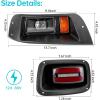 image10L0L Deluxe Golf Cart Light Kit for EZGO TXT 19962013 12V48V Headlight Taillight with RGB Daytime Running Lamp Low High Beam Turn Signal Brake Pad Hazard Light