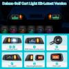 image10L0L Deluxe Golf Cart Light Kit for EZGO TXT 19962013 12V48V Headlight Taillight with RGB Daytime Running Lamp Low High Beam Turn Signal Brake Pad Hazard Light