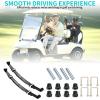image10L0L Golf Cart 3 Leaf Rear Spring Kit for EZGO TXT Medalist 19945up with Bushings Sleeves ampamp U Bolts OEM 70247G01 70474G01 70505G01 603109