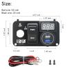 image10L0L Golf Cart 3 in 1 Multifunctional Integrated Panel12V 30 Fast Charge Dual USB Charger Socket ampamp LED Digital Voltmeter ampamp Forward Reverse Switch ButtonFit for EZGO TXT PDS Golf Models