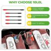 image10L0L Golf Cart Battery Cables 4 Gauge for 36v ampamp 48v EZGO TXT 1994UP ACDC Wire Golf Cart Battery Pure Copper Wiring Kit with Heavy Duty Wire LugsRed  Black
