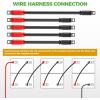 image10L0L Golf Cart Battery Cables 4 Gauge for 36v ampamp 48v EZGO TXT 1994UP ACDC Wire Golf Cart Battery Pure Copper Wiring Kit with Heavy Duty Wire LugsRed  Black