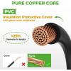 image10L0L Golf Cart Battery Cables 4 Gauge for 36v ampamp 48v EZGO TXT 1994UP ACDC Wire Welding Battery Pure Copper Flexible Cable with Heavy Duty Terminal ConnectorRed  Black