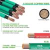 image10L0L Golf Cart Battery Cables 4 Gauge for 36v ampamp 48v EZGO TXT 1994UP ACDC Wire Welding Battery Pure Copper Flexible Cable with Heavy Duty Terminal ConnectorRed  Green