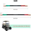 image10L0L Golf Cart Battery Cables 4 Gauge for 36v ampamp 48v EZGO TXT 1994UP ACDC Wire Welding Battery Pure Copper Flexible Cable with Heavy Duty Terminal ConnectorRed  Green
