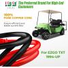 image10L0L Golf Cart Battery Cables 4 Gauge for 36v ampamp 48v EZGO TXT 1994UP ACDC Wire Welding Battery Pure Copper Flexible Cable with Heavy Duty Terminal ConnectorRed  Black