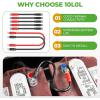 image10L0L Golf Cart Battery Cables 4 Gauge for 36v ampamp 48v EZGO TXT 1994UP ACDC Wire Welding Battery Pure Copper Flexible Cable with Heavy Duty Terminal ConnectorRed  Black