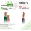 image10L0L Golf Cart Battery Cables Compatible with EZGO TXT 1994UP 36v ampamp 48v Golf Cart Pure Copper ACDC Battery Cable Kit 4 Gauge 5Piece Set