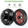 image10L0L Golf Cart Brake DrumHub Assembly Electric for EZGO TXT Replaces OEM 19186G1Pblack 2pack