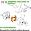 image10L0L Golf Cart Brake ShoesBrake Pads and Bendex Drum Spring Kit for Yamaha 1993Up G14 G16 G19G22 and 1996Up TXTEZGOST350WorkhorseMedalist 1997 UP OEM 27943G01 27945G01 70794G01 70795G01Golf Cart Brake Shoes and Bendex Drum Spring