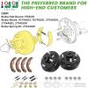 image10L0L Golf Cart EZGO Brake Maintenance Kit for 1997Up Electric EZGO TXT PDSIncl Brake Hub Drums ampamp PadsShoes ampamp Spring Kit OEM 19186G1 70794G01 70795G01 27943G01 NOT FIT Gas Models