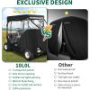 image10L0L Golf Cart Enclosure Compatible with EZGO TXT RXV Golf Cart Cover Waterproof Windproof Portable Transparent Storage Driving 4 Sided Enclosure