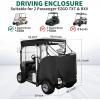 image10L0L Golf Cart Enclosure Compatible with EZGO TXT RXV Golf Cart Cover Waterproof Windproof Portable Transparent Storage Driving 4 Sided Enclosure