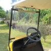 image10L0L Golf Cart Foldable Windshield for EZGO TXT Clear Film PVC ImpactResistant Windproof