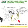 image10L0L Golf Cart Forward ampamp Reverse Shift Cable Assembly for EZGO Gas 19912001 4Cycle TXT Medalist Marathon Workhorse 800 OEM 25691G01 40quot Long