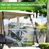 image10L0L Golf Cart HD Windshield for Club Car DS 200005UPHD Shatterproof ampamp Foldable Windproof Windshield Integrated TintedClean