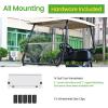 image10L0L Golf Cart HD Windshield for Club Car DS 200005UPHD Shatterproof ampamp Foldable Windproof Windshield Integrated TintedClean