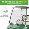 image10L0L Golf Cart HD Windshield for Club Car DS 200005UPHD Shatterproof ampamp Foldable Windproof Windshield Integrated TintedClean