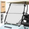 image10L0L Golf Cart HD Windshield for Club Car DS 200005UPHD Shatterproof ampamp Foldable Windproof Windshield Integrated TintedClean