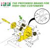 image10L0L Golf Cart Heavy Duty Forward and Reverse Switch Assembly Fits EZGO TXT 1994  Up Replaces OEM 70578G01