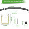 image10L0L Golf Cart Heavy Duty Rear 3Leaf Spring Kit with Bushings ampamp Sleeves for 19952013 EZGO TXT OEM 70506G01 74135G01 74207G01 74207G03