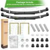 image10L0L Golf Cart Heavy Duty Rear 3Leaf Spring Kit with Bushings ampamp Sleeves for 19952013 EZGO TXT OEM 70506G01 74135G01 74207G01 74207G03