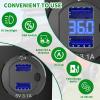 image10L0L Golf Cart Key Switch Console Plate for EZGO TXT ampamp Medalist Includes Forward Reverse Switch USB Charger Socket Digital Volt Meter