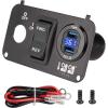 image10L0L Golf Cart Key Switch Console Plate for EZGO TXT ampamp Medalist Includes Forward Reverse Switch USB Charger Socket Digital Volt Meter