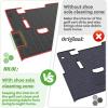 image10L0L Golf Cart Mat Full Coverage Floor Liner Mat Custom Fit for EZGO TXT 1996 Express S4 20122020 EX1 2020 Valor Cushman Workhorse Easy to CleanRed  Black