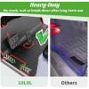 image10L0L Golf Cart Mat Full Coverage Floor Liner Mat Custom Fit for EZGO TXT 1996 Express S4 20122020 EX1 2020 Valor Cushman Workhorse Easy to CleanRed  Black
