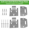image10L0L Golf Cart Seat Bottom Hinge Plate for EZGO1995up TXTMedalist Golf Cart Set of 2 Replaces OEM 71610G01 71609G01