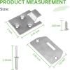image10L0L Golf Cart Seat Bottom Hinge Plate for EZGO1995up TXTMedalist Golf Cart Set of 2 Replaces OEM 71610G01 71609G01