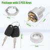 image10L0L Golf Cart Starter Ignition Key Switch for EZGO Electric Golf Cart 33639G01 4 Terminal Prongs Standard Key