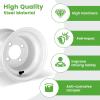 image10L0L Golf Cart WheelRim 44  1016mm Bolt Pattern 684mm Centre Hole Steel with Durable White Powder Coat Finish OEM Dimensions Fit for Yamaha EZGO TXT RXV Club Car DS Precedent Tempo Onward 8x78x7
