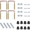 image10L0L Heavy Duty 4 Leaf Rear Spring Kit for EZGO TXT Electric 1994up ampamp Gas 19952013 Golf Cart Includes Bushings Sleeves U Bolts OEM 70506G01 74135G01 74207G01 74207G02 74207G03